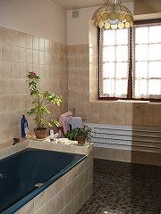 Tiled bathroom