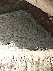 interior of barn